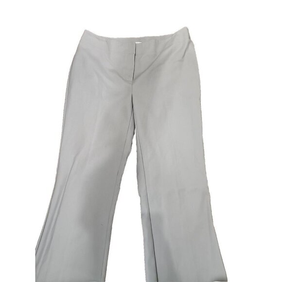 Chico's Gray Flared Pants Mid-rise cotton stretch 30" Waist Women's 4 - Picture 2 of 6